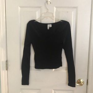 H&M Basics Long Sleeve V-Neck